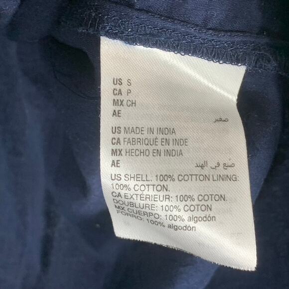 INC INTERNATIONAL CONCEPTS Women's Navy Paisley-Print Button-Up Top SZ S - Picture 9 of 10